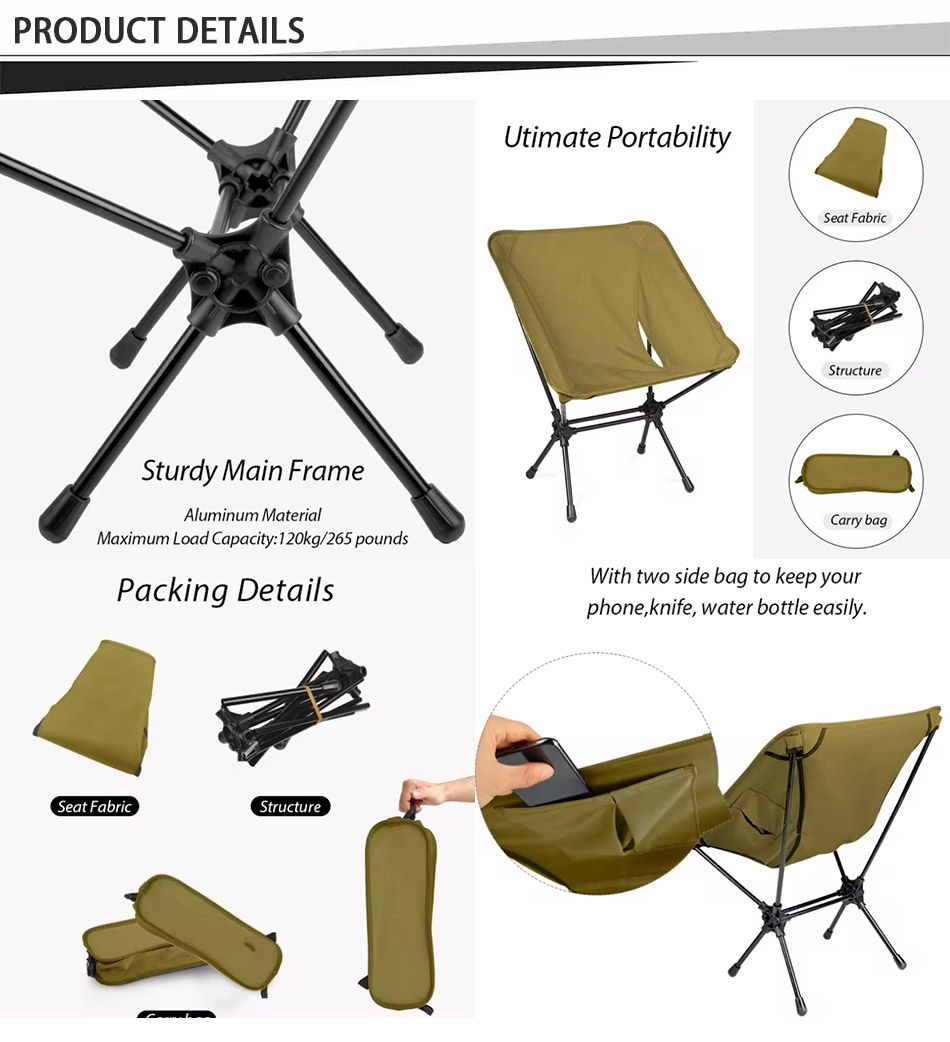 Camping Folding Moon Chairs