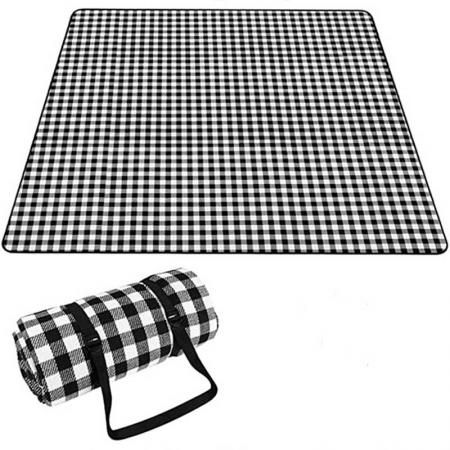 Large Portable Beach Check Mat for Camping Hiking Festivals 