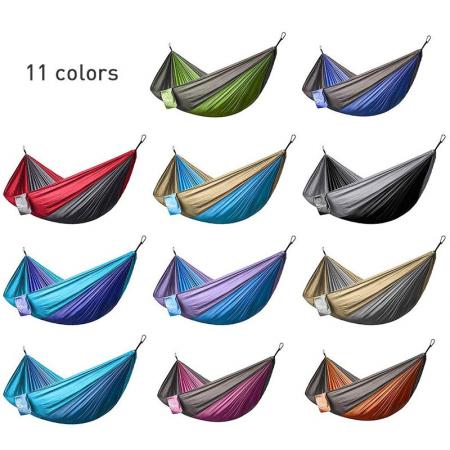Amazon Hot Sales Lightweight Hammock Camping Outdoor Nylon Hammock with Tree Straps for Outdoor 