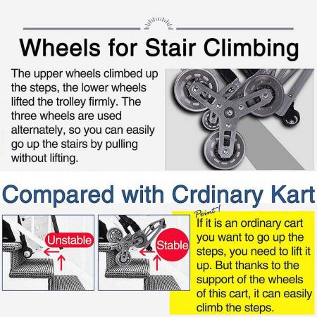 Customized Stair Climbing Cart Aluminum Alloy Portable Climbing Cart Hand Truck for Carry Shipping 
