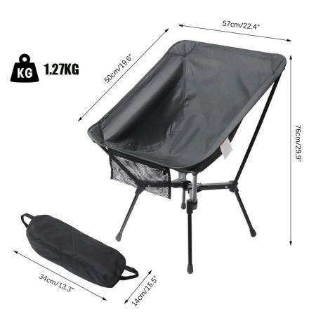 Custom LOGO Aluminum Outdoor Camp Chair Portable Beach Folding Picnic Chair with X Type Bar 