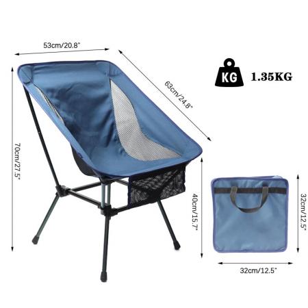New Camping Portable Outdoor Chair Leisure Lightweight Comfortable Space Chair Furniture Foldable High Quality Chairs 
