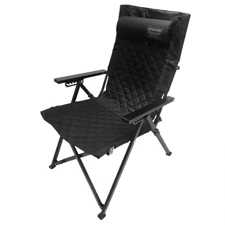 Adjustable Outdoor Relax Reclining Metal Folding Camping Chair 