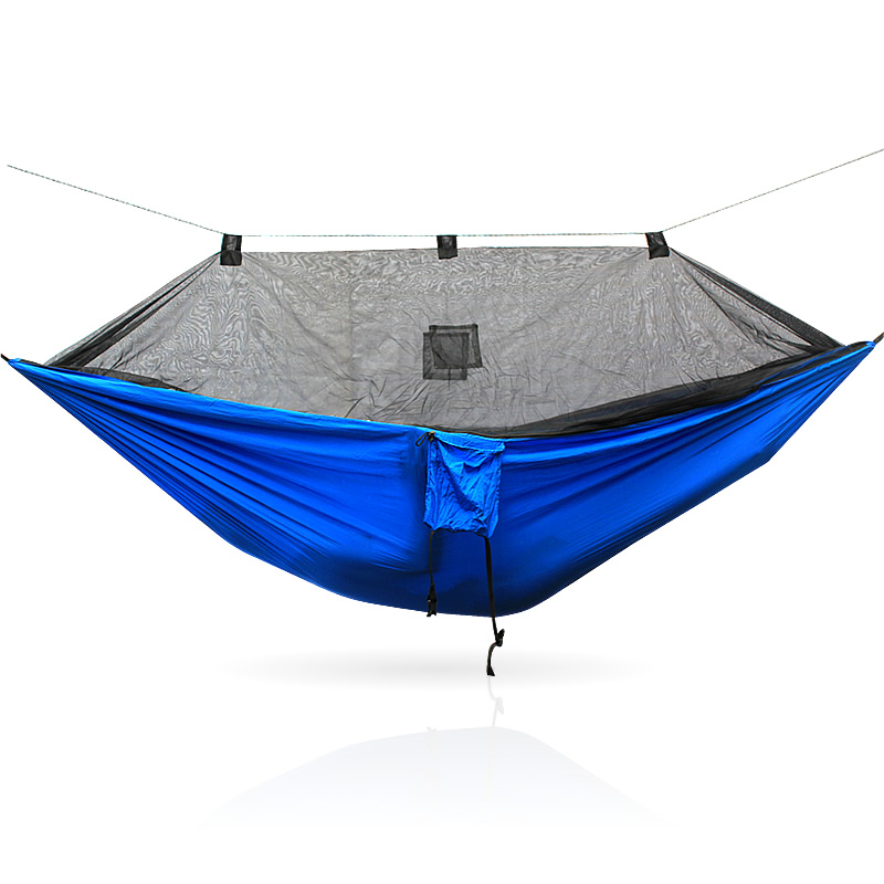 Parachute hammock with mosquito net