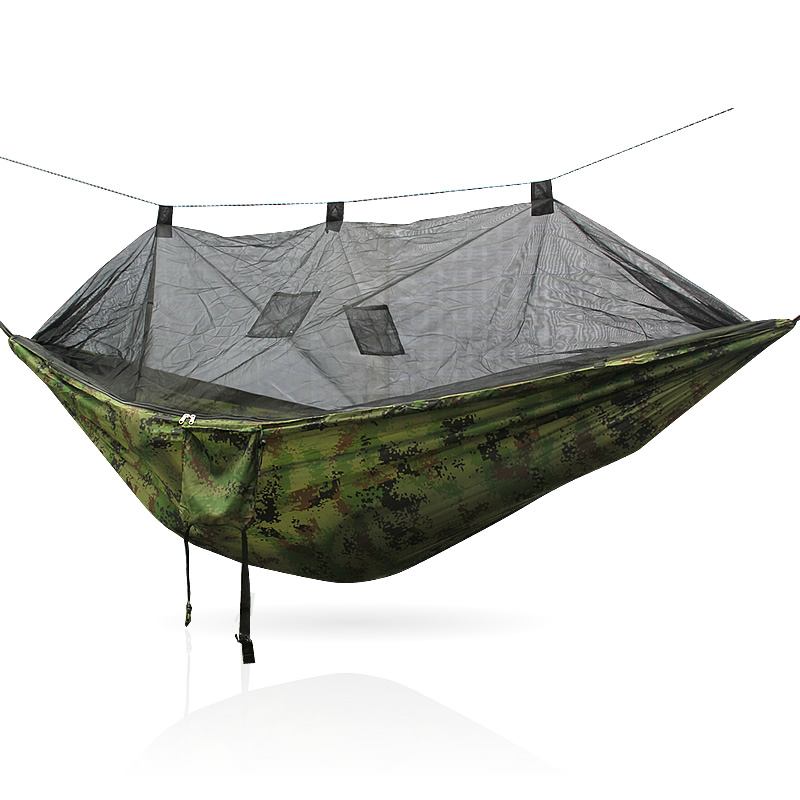 Camo hammock with mosquito net