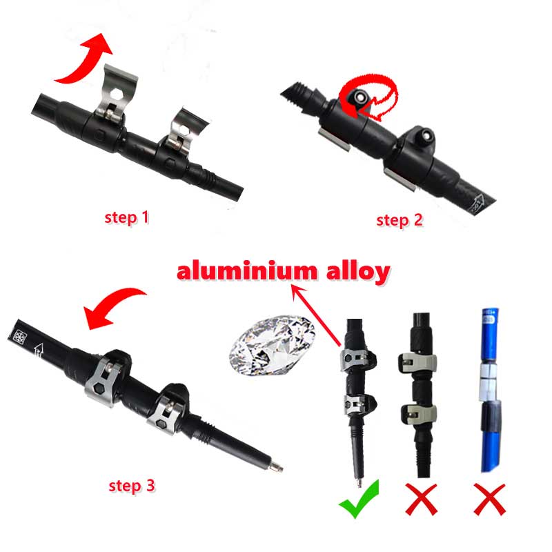 Aluminum 7075 trekking poles Aluminum 7075 trekking poles