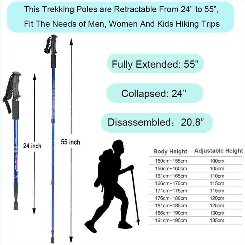 Folding trekking poles Folding trekking poles