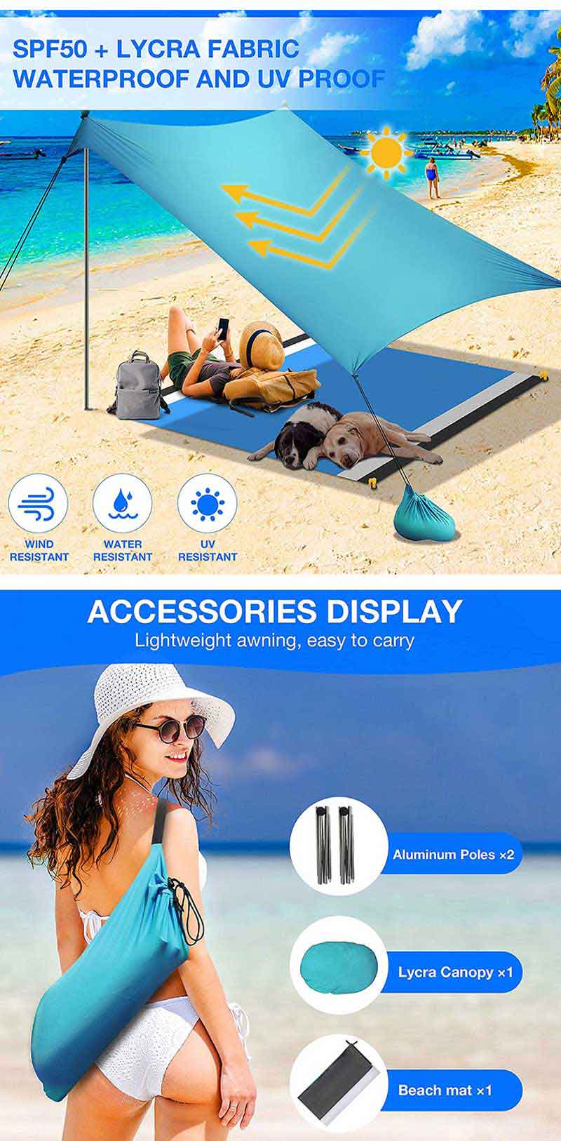 Beach sun shelter Beach sun shelter