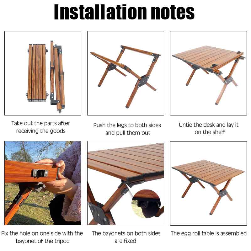 portable folding table