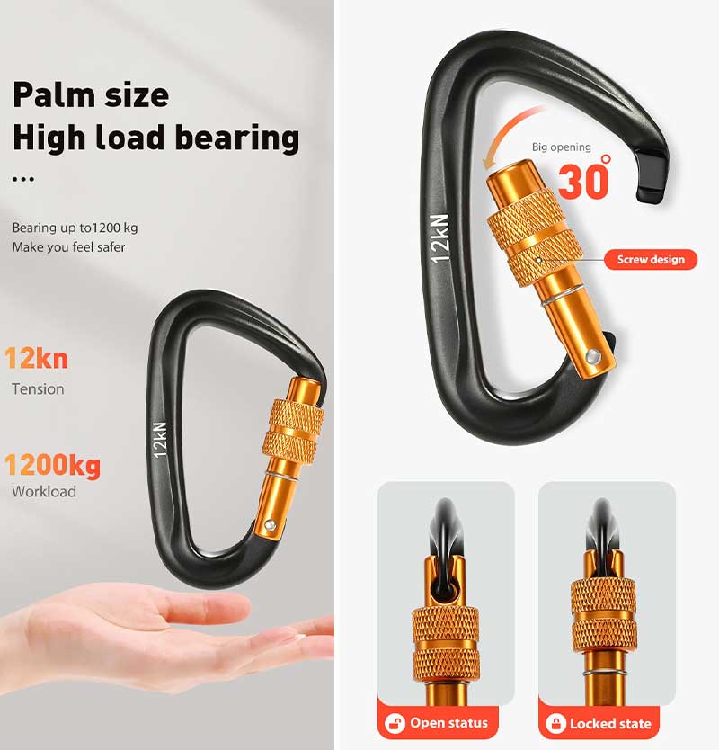 D-Shaped Carabiner D-Shaped Carabiner
