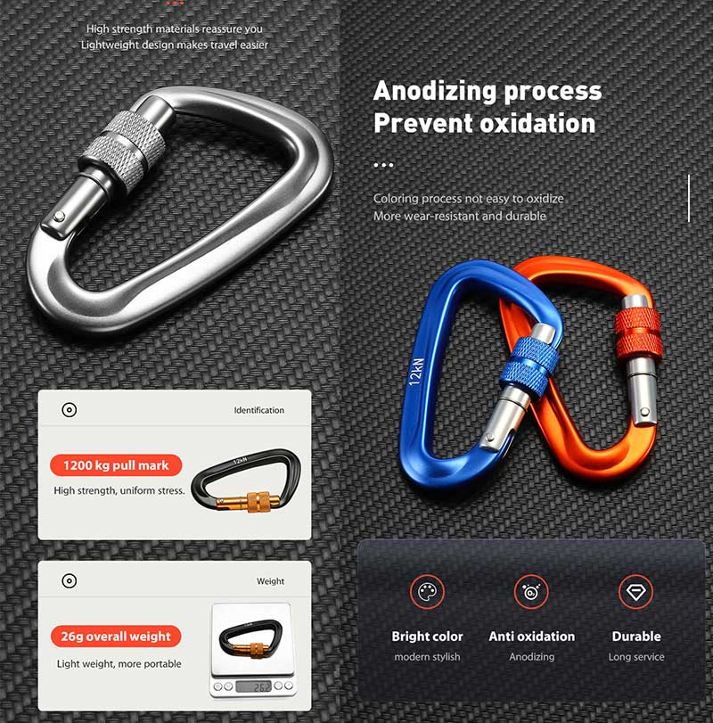 D-Shaped Carabiner D-Shaped Carabiner