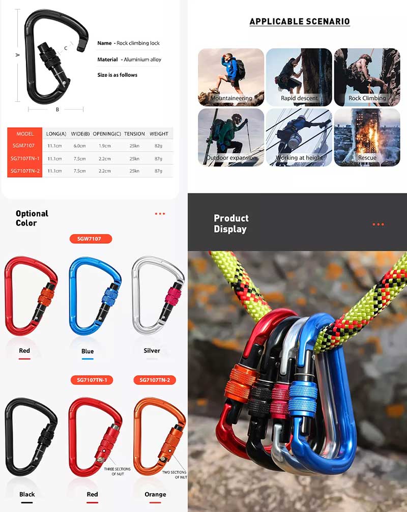 aluminium carabiner aluminium carabiner