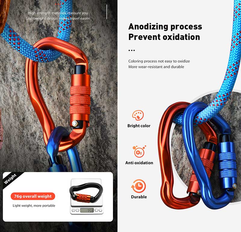 D Shaped Carabiner D Shaped Carabiner