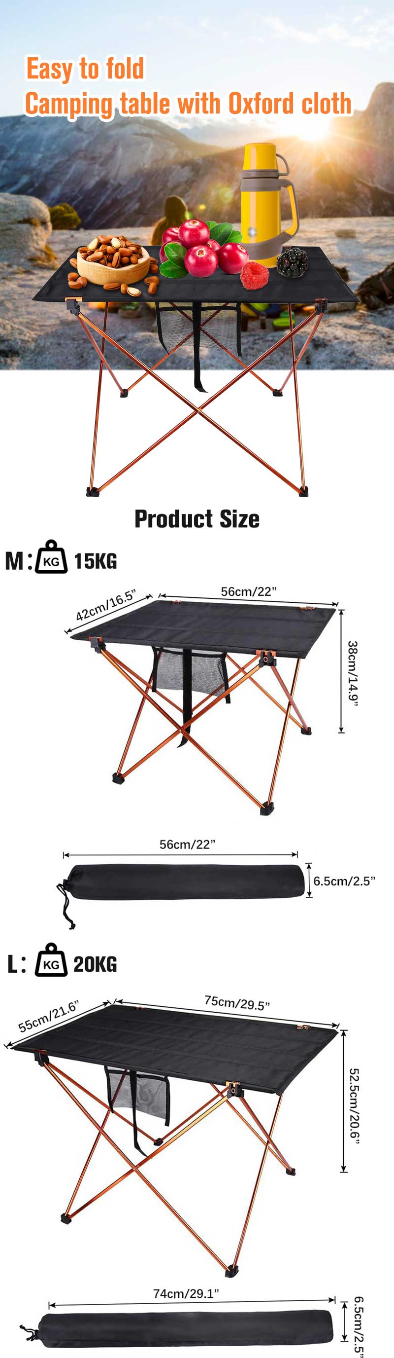 Easy Folding Camping Table