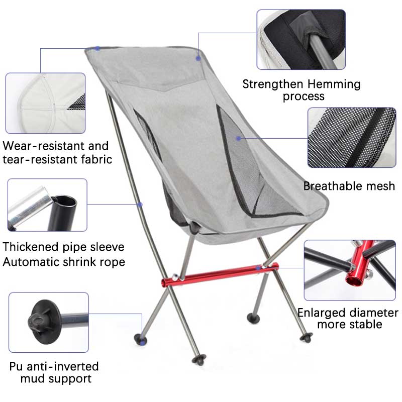 aluminum alloy moon chair
