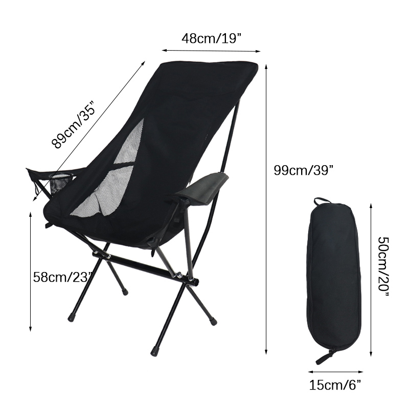 chaise de camping portative pliable