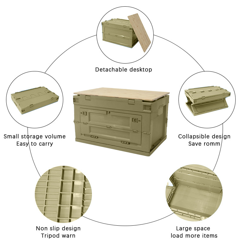 folding storage box plastic