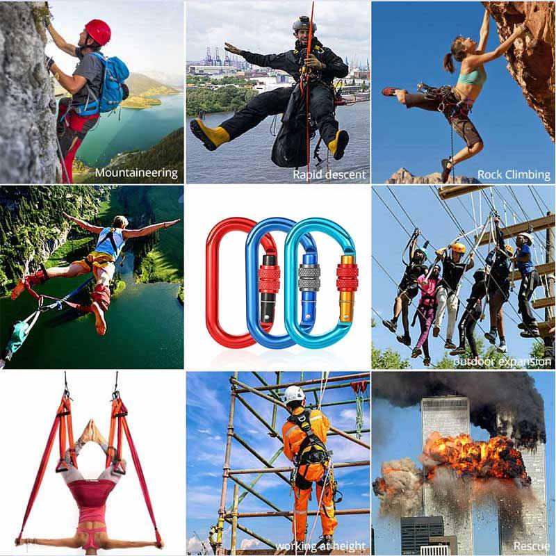 25kN metal carabiner