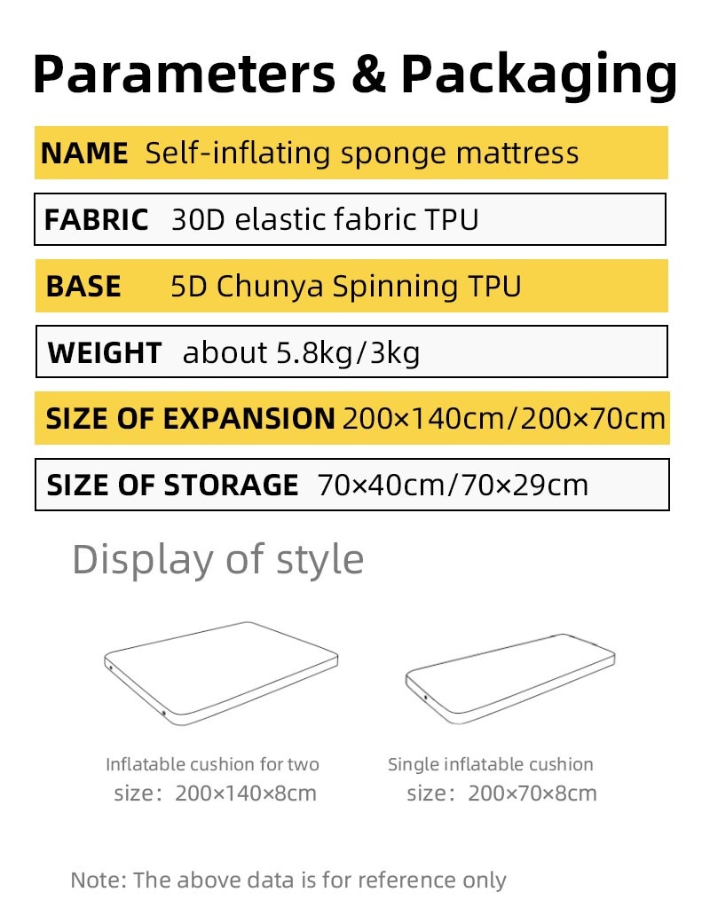 camping sleeping pad high quality