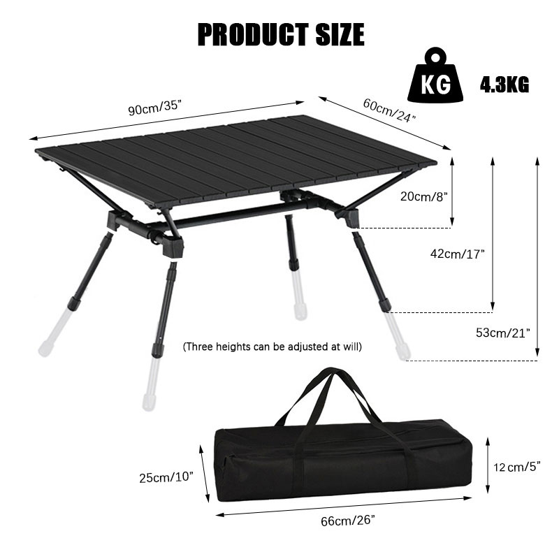 Top folding picnic table