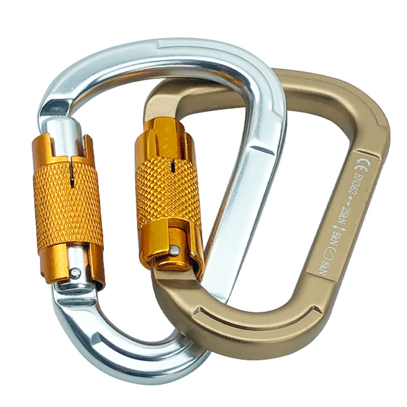 Straight Screw Gate Climbing Carabiners