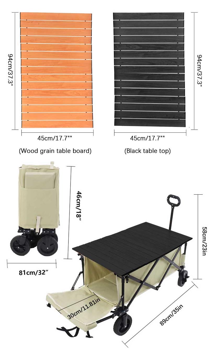 collapsible folding outdoor utility wagon