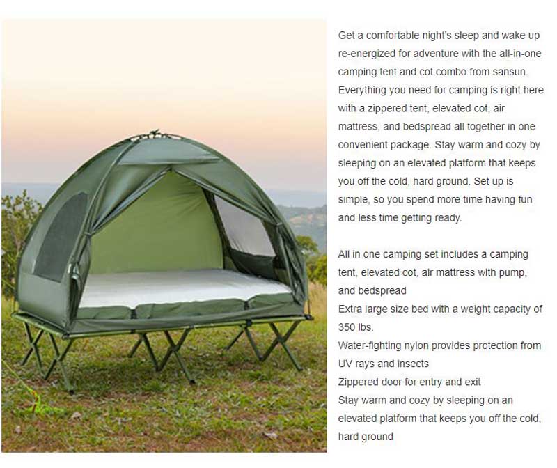camping cot manufacturers