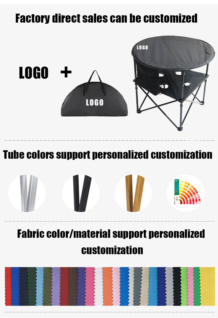 folding table with storage