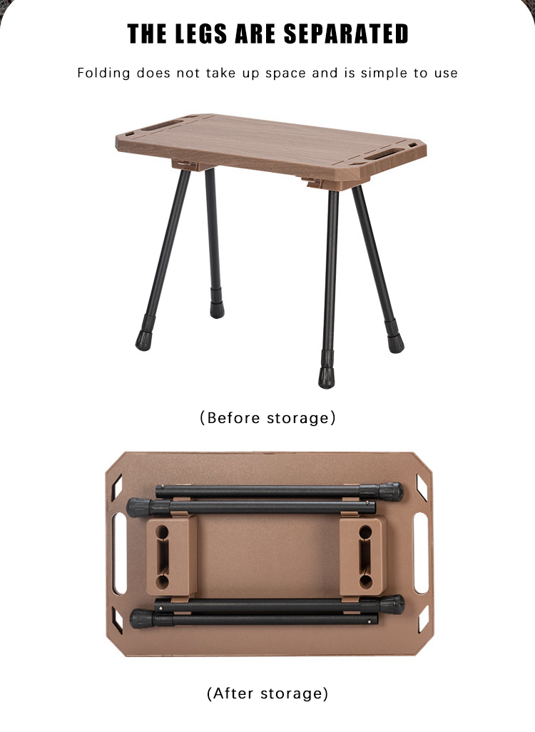 Folding Tactical Square Table can separate