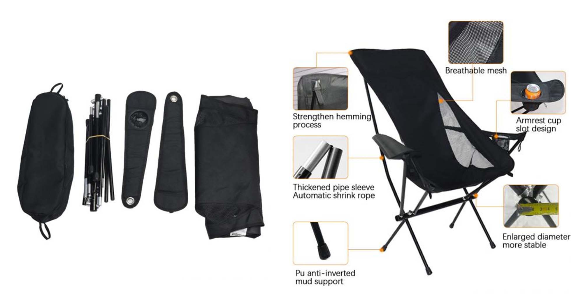 Foldable Lightweight Camping Chair
