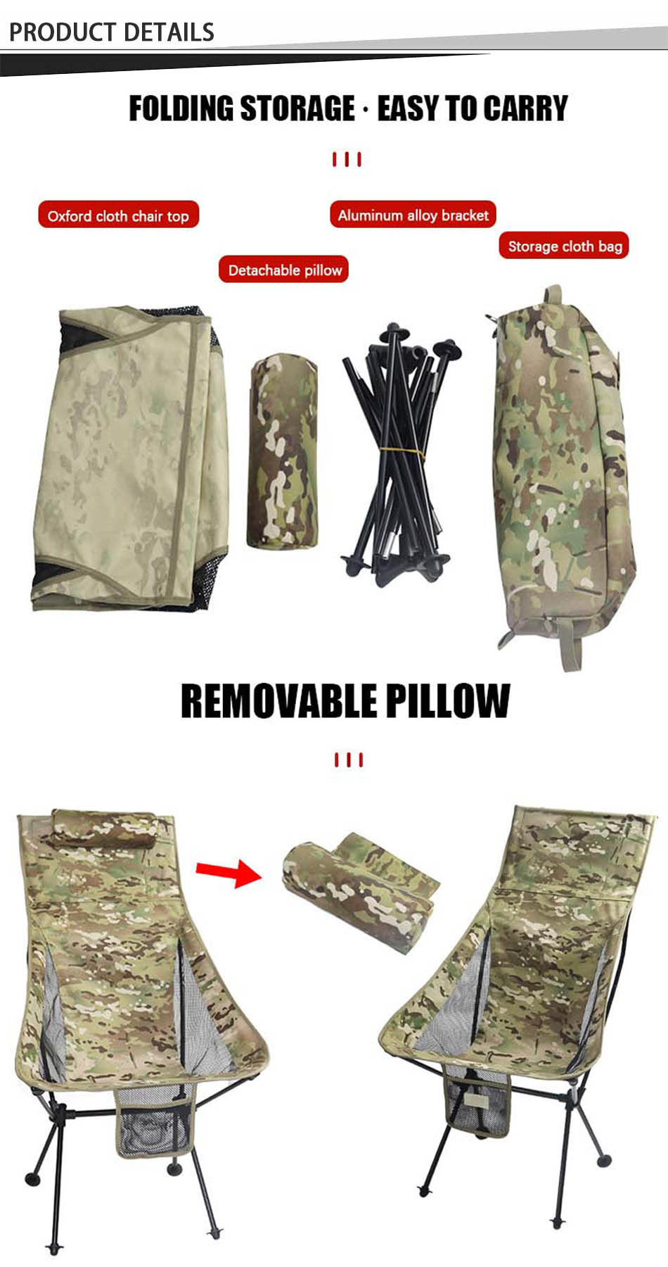 foldable pillow chair