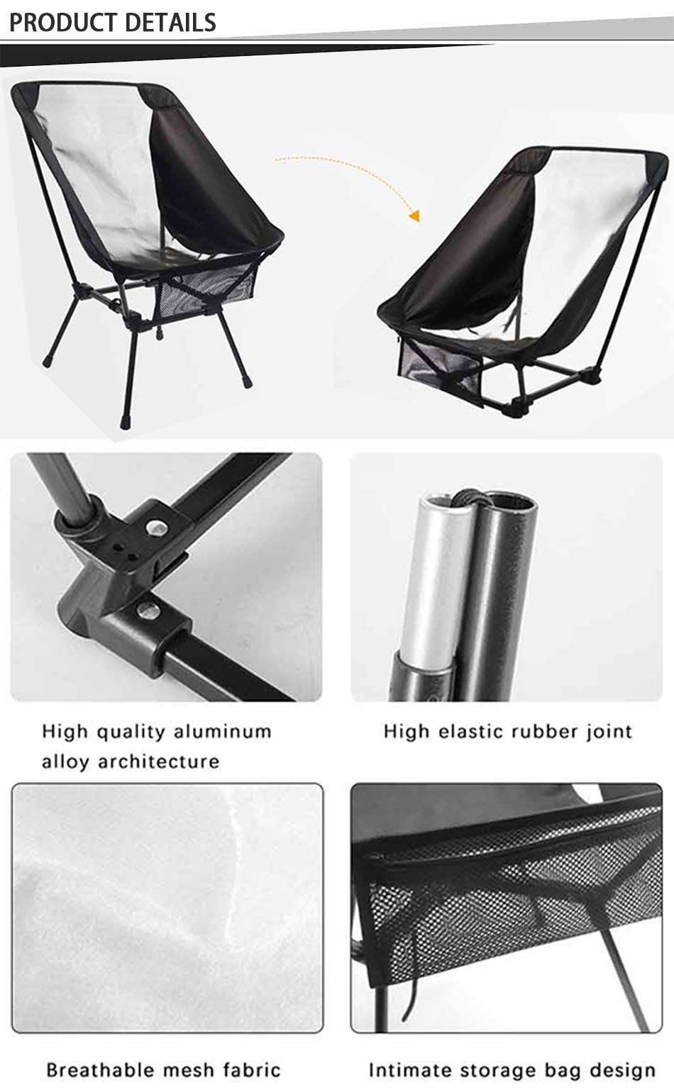 Low Back Portable Camp Chair