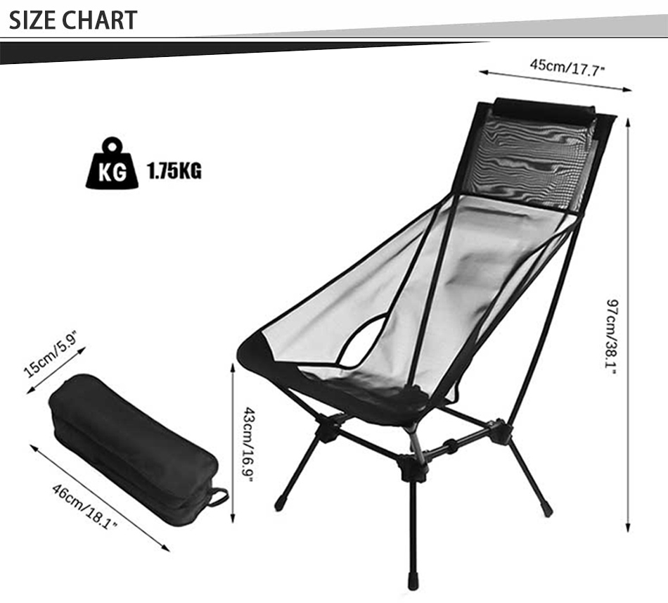 High Back Aluminum Chair