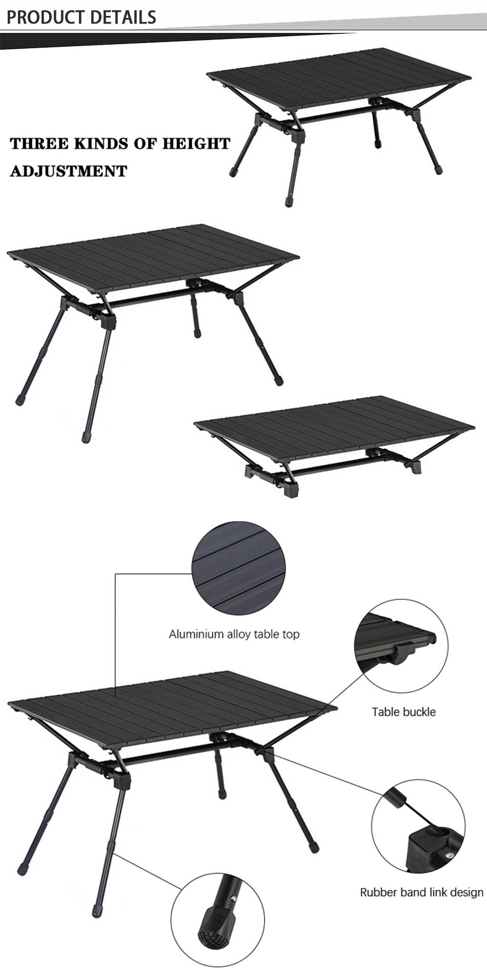 Heavy-duty aluminum table