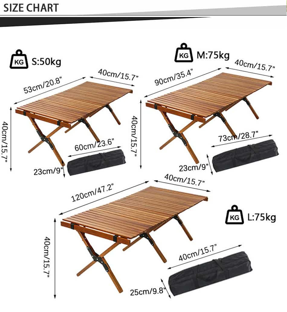 Roll Top Picnic Table Lightweight