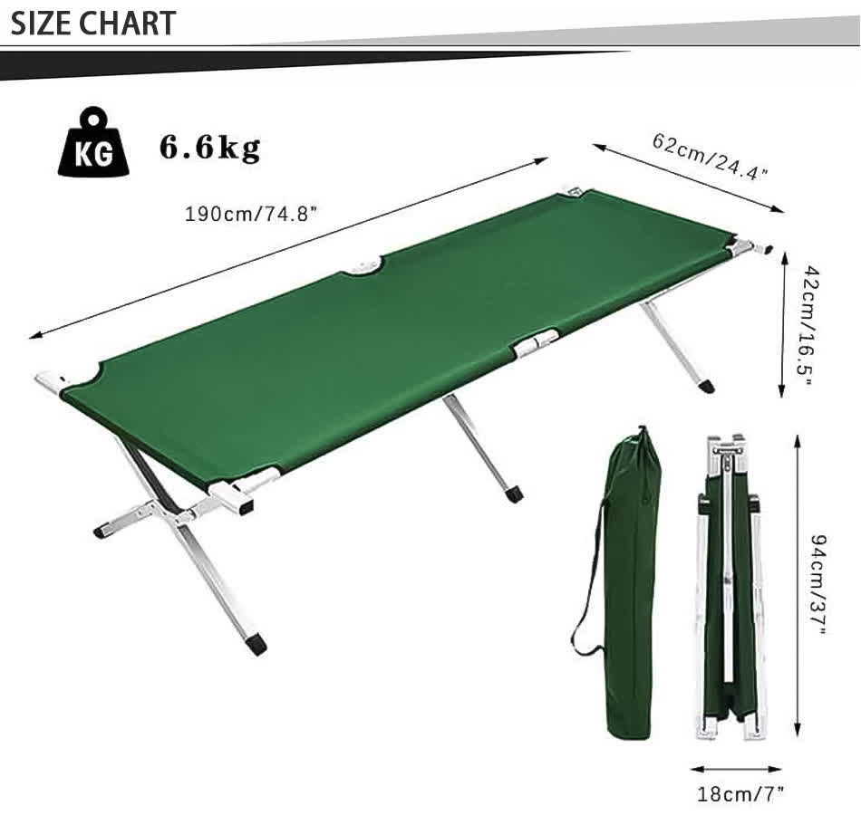 single camping bed for hiking
