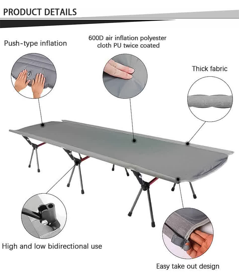 comfortable army camping folding bed