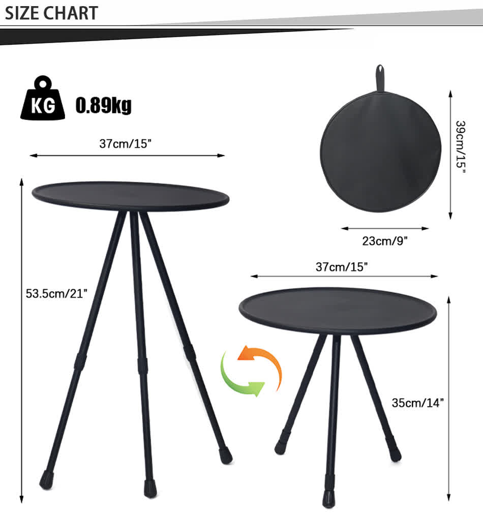 foldable picnic round table