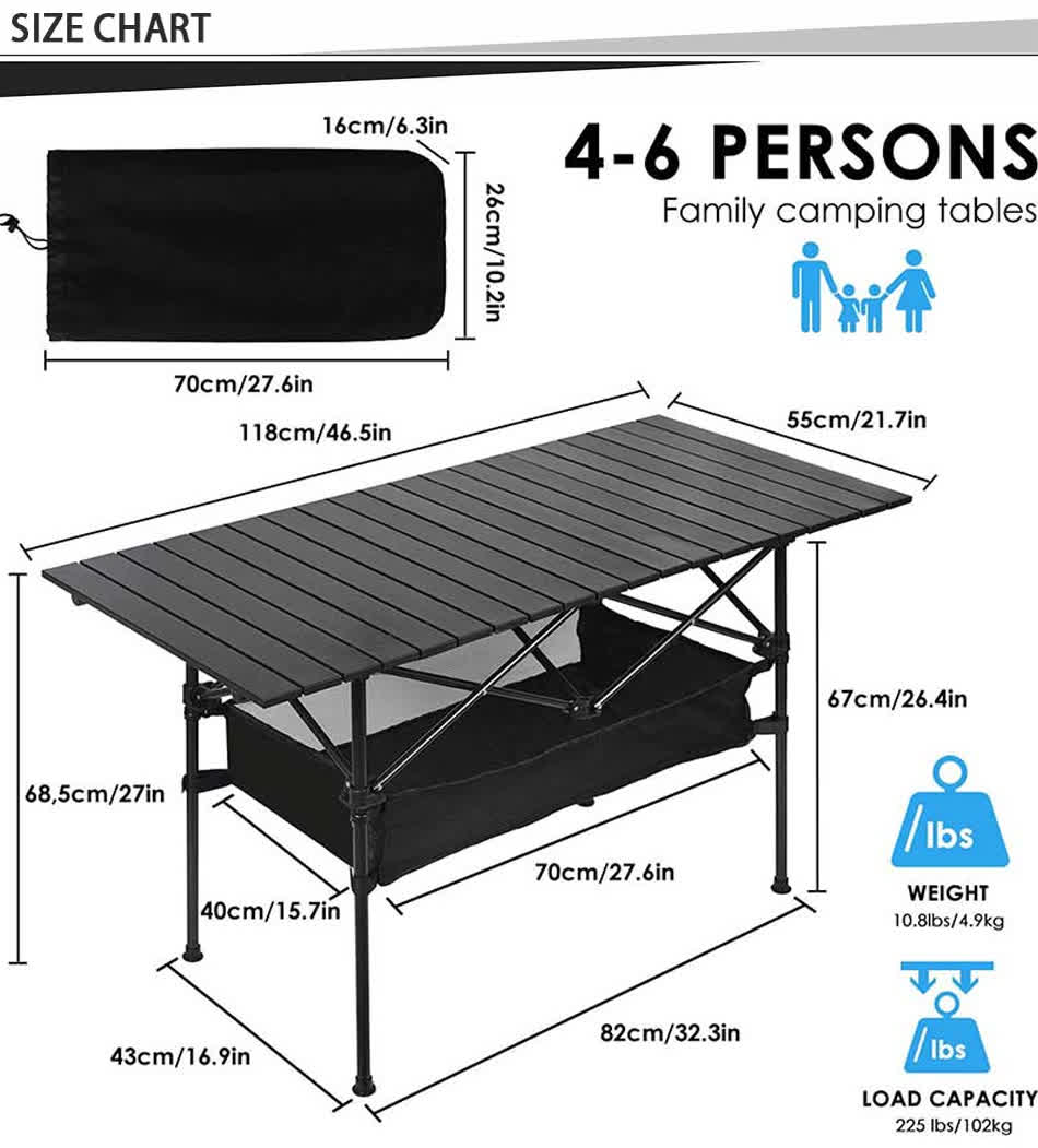 aluminum picnic table for backyard