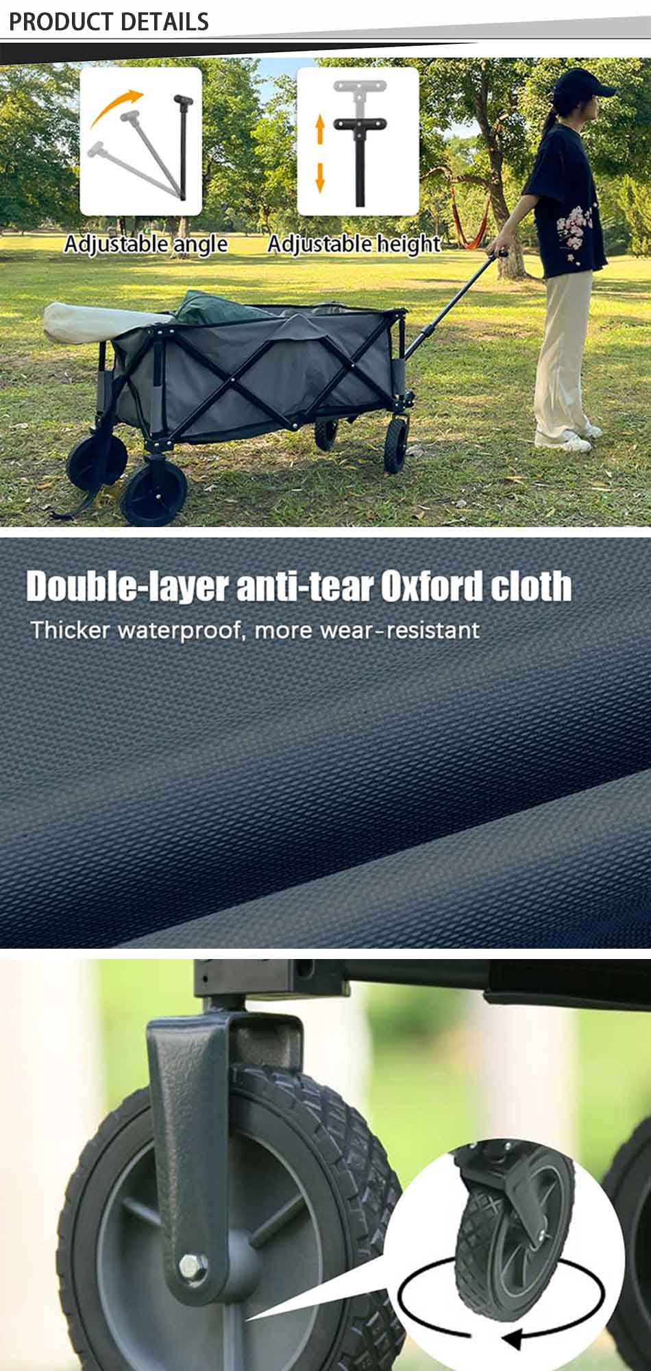 foldable beach cart with wheels