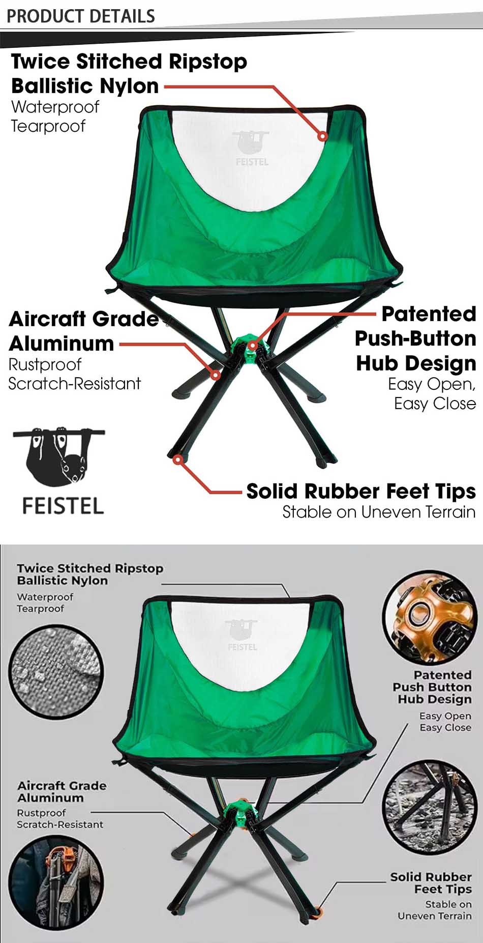 small folding camp chair manufacturer