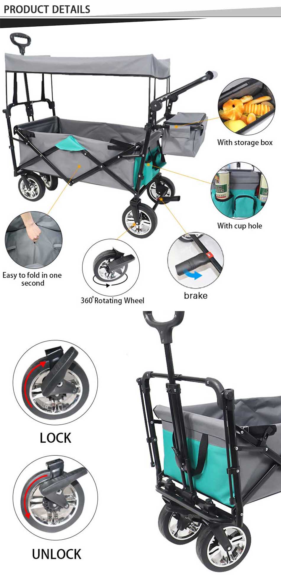 collapsible utility cart wholesale