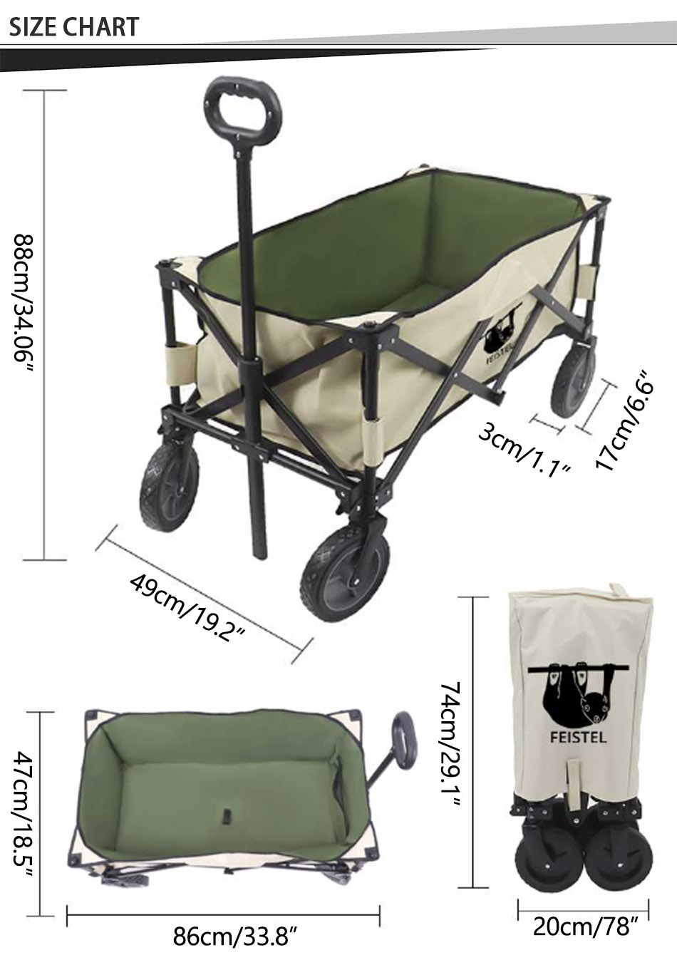 collapsible wagon cart wholesale
