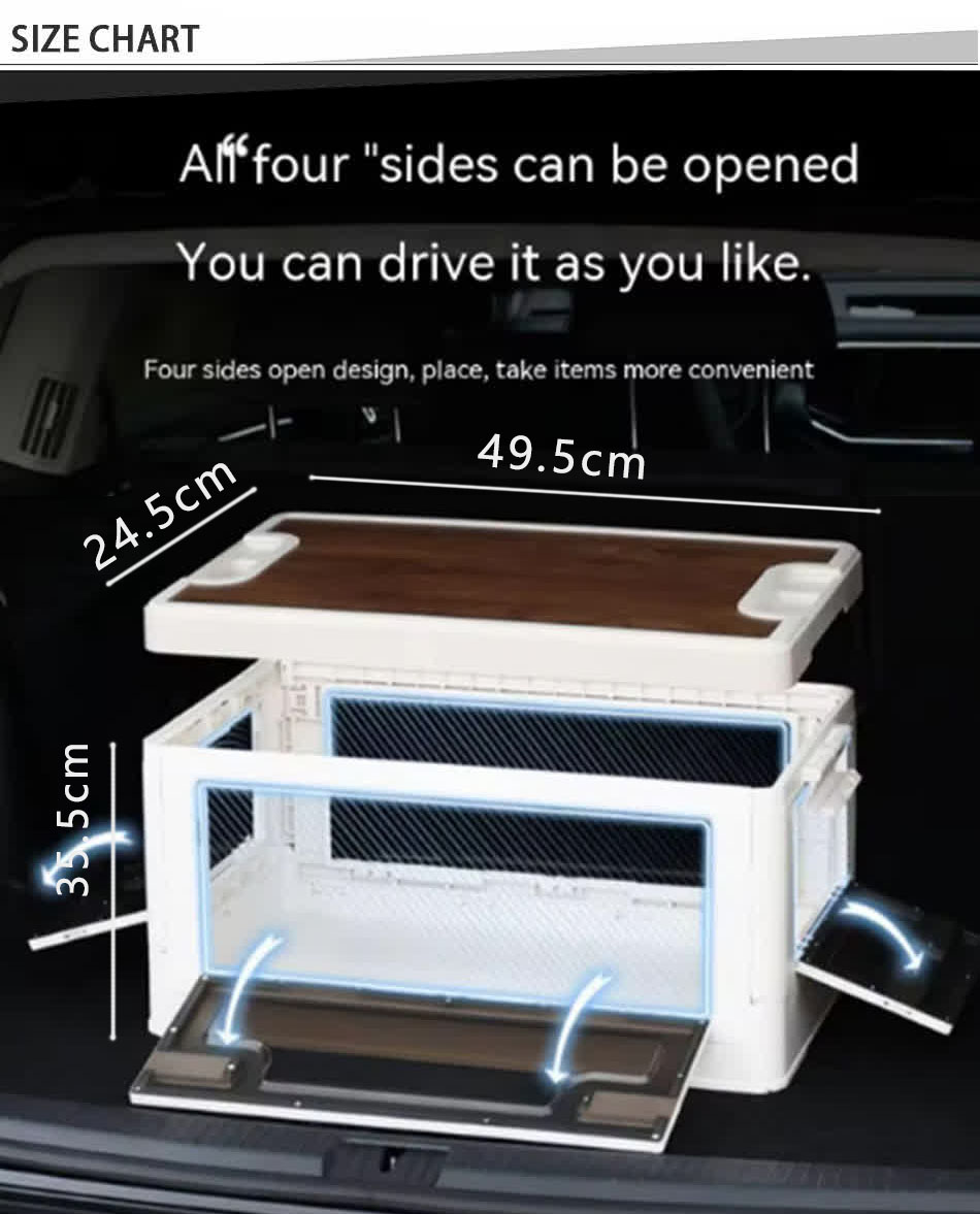 folding storage boxes with lids