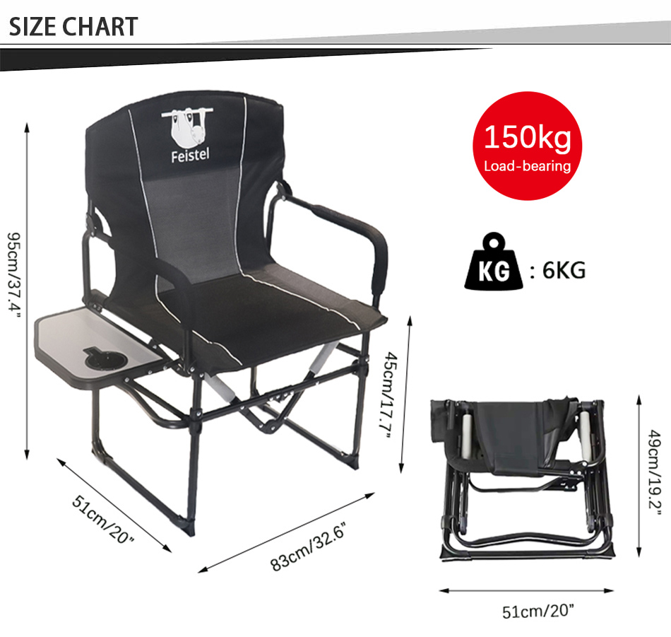 folding director chair size