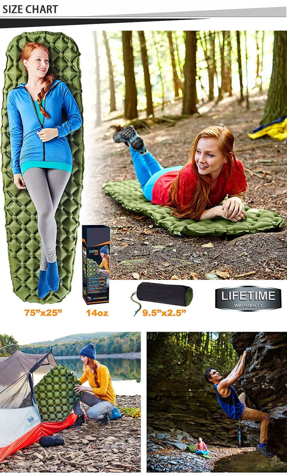 self inflating sleeping mat