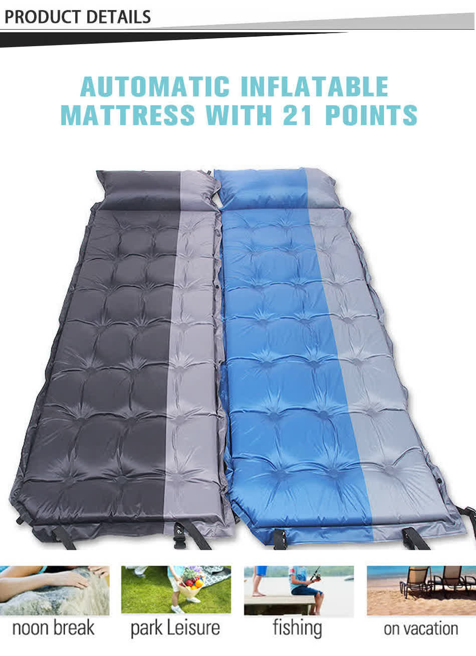 self inflating double sleeping pad