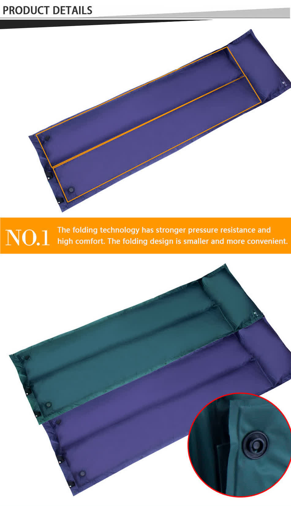 self inflating sleeping pad for camping