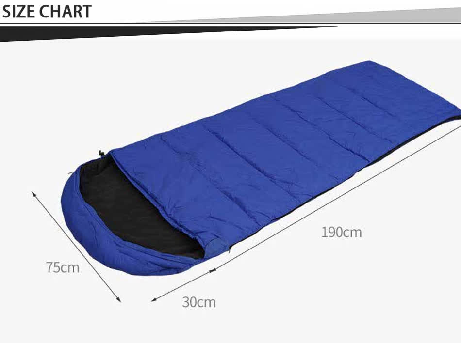 winter camping sleeping bag size