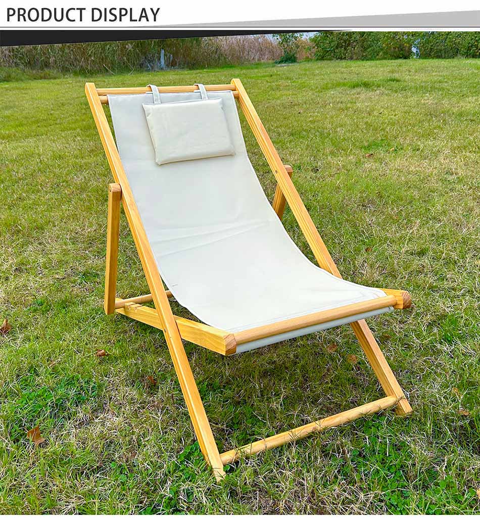 Beach Wooden Reclining Chair